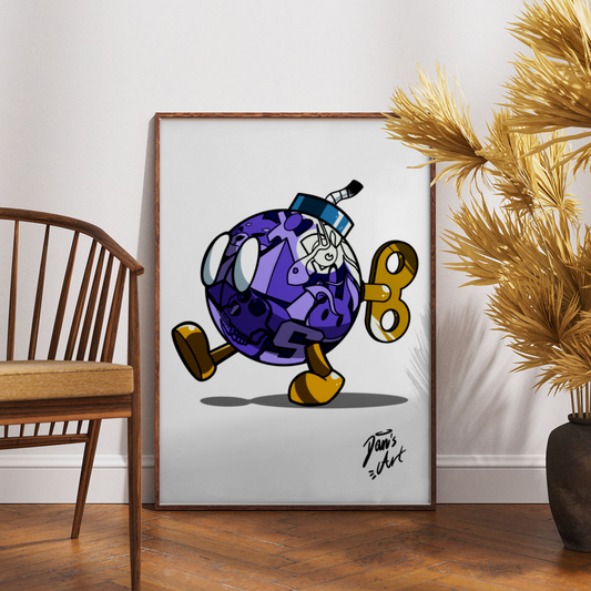 The iconic bomb of the Super Mario game series, filled with the logos of crypto currency's.